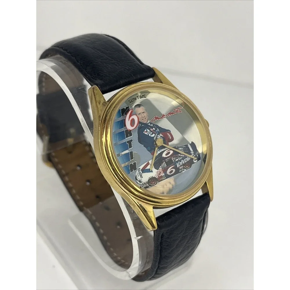 1997 Mark Martin Driver Signature Series Quartz‎ Watch #6 Sun Time- New Battery